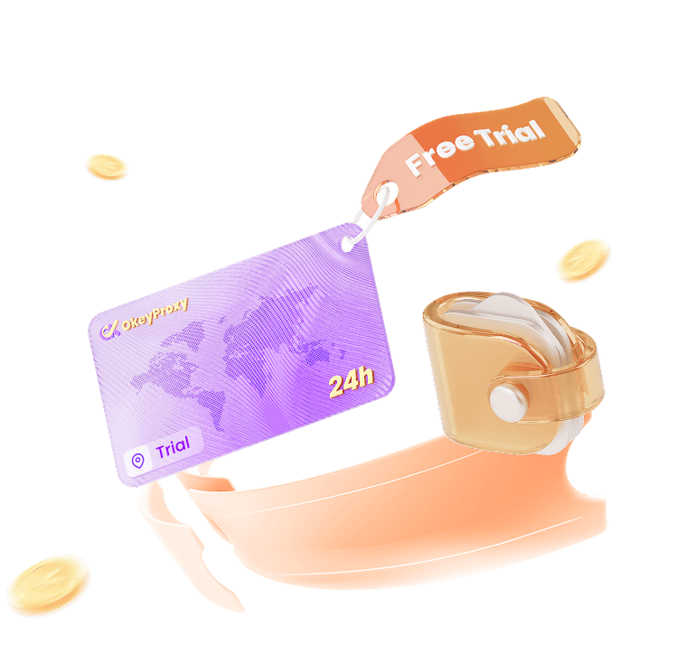 <h1>Free Trial for New Users</h1>
<p>&nbsp;</p>
<p>Enjoy a full-featured experience with the same quality as paid users with complete risk-free.&nbsp;</p>
<p><br />✔️ 1GB Rotating Residential/Datacenter Proxy Trial &nbsp;(24h)<br />✔️ 1 Static Residential or Datacenter IP (24h)<br />✔️ Enterprise / Agency custom trial packages available</p>
<p>✔️ Experience high-quality residential &amp; datacenter proxies for free with no commitment required</p>