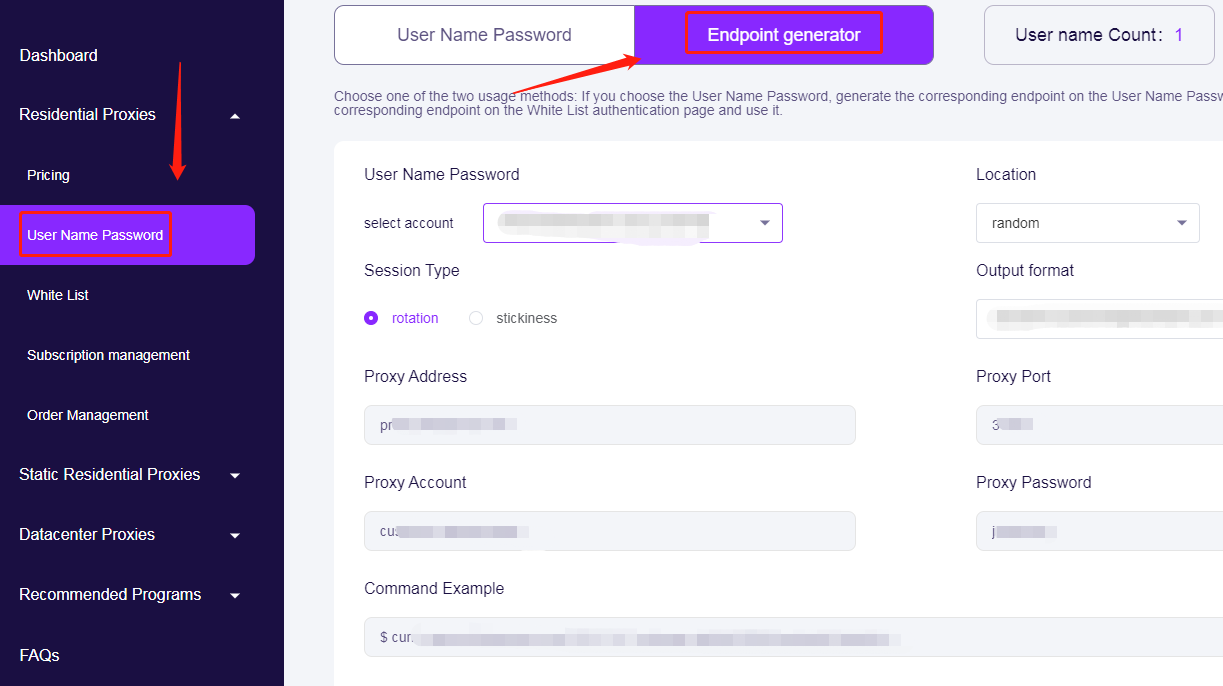okeyproxy endpoint generator