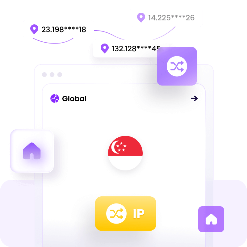 Singapore Rotating Residential Proxies