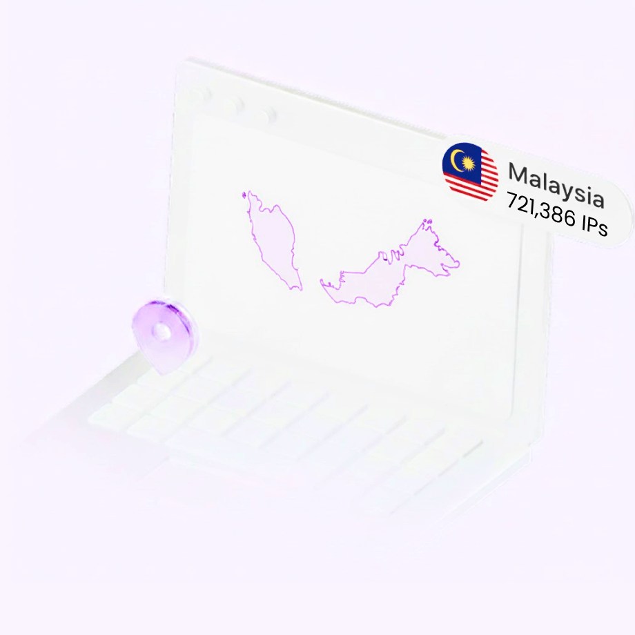 <h1 class="locations-detail-banner__title two-line-overflow" data-v-e4a2d41e=""><span class="color-primary" style="color: #b96ad9;" data-v-e4a2d41e="">Malaysia</span> Proxies<br data-v-e4a2d41e="" />721,386 IPs</h1>
<p class="locations-detail-banner__subtitle one-line-overflow" data-v-e4a2d41e="">Access dedicated Malaysia IPs for your web data scraping tasks</p>
<p class="locations-detail-banner__subtitle one-line-overflow" data-v-e4a2d41e="">&nbsp;</p>
<div class="locations-detail-banner__highlights" data-v-e4a2d41e="">
<div class="locations-detail-banner__highlight" data-v-e4a2d41e="">
<p class="locations-detail-banner__highlight" data-v-e4a2d41e=""><span data-v-e4a2d41e="">✔️Local ISP resources</span></p>
</div>
<div class="locations-detail-banner__highlight" data-v-e4a2d41e="">
<p class="locations-detail-banner__highlight" data-v-e4a2d41e=""><span data-v-e4a2d41e="">✔️Efficient network access</span></p>
</div>
<div class="locations-detail-banner__highlight" data-v-e4a2d41e="">
<p class="locations-detail-banner__highlight" data-v-e4a2d41e=""><span data-v-e4a2d41e="">✔️Flexible plan options</span></p>
</div>
</div>