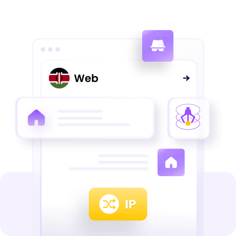 Kenya Rotating Residential Proxies