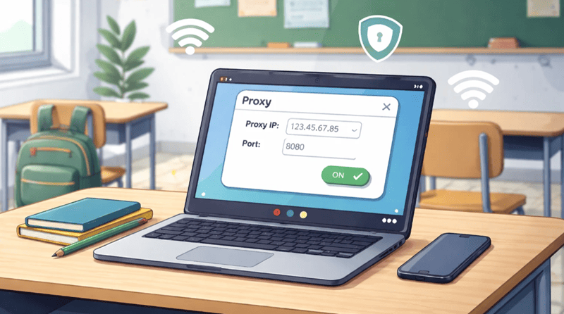 configure proxy on school chromebook