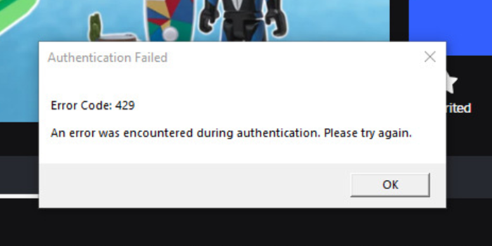 error code 429 roblox