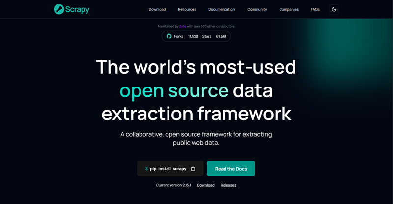 scrapy website