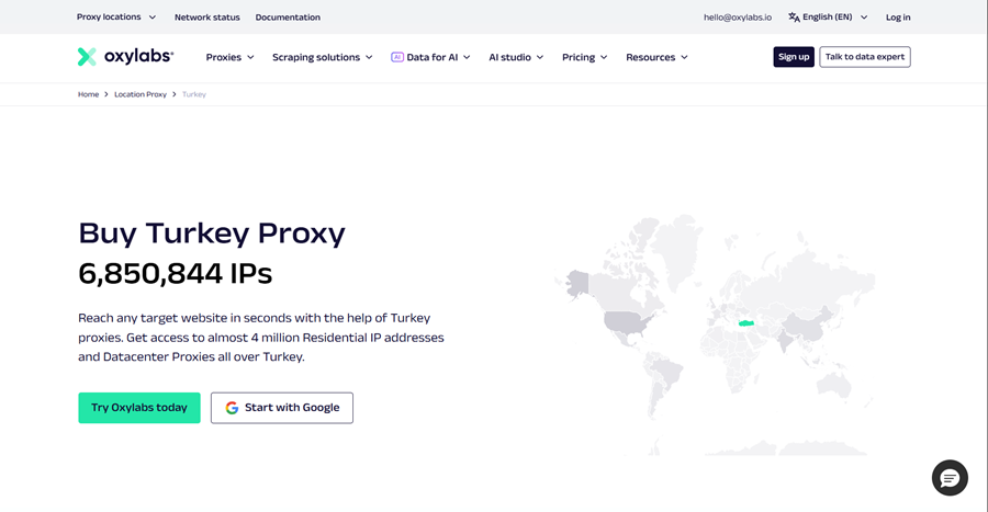 Turkey Proxy Oxylabs