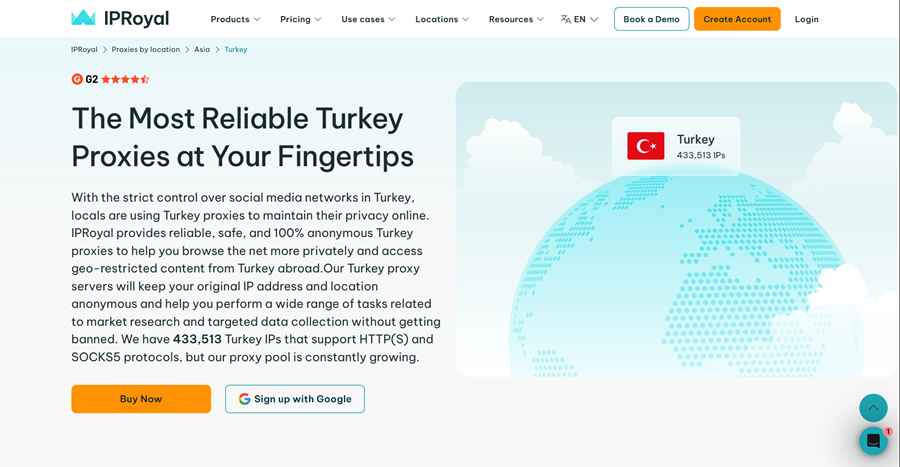 Turkey Proxy IPRoyal