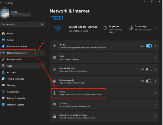 Windows Proxy Function