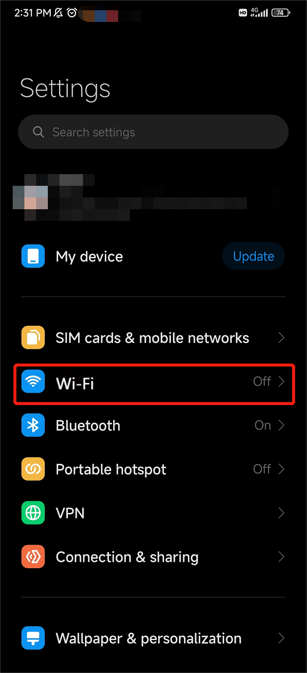 Android WiFi Function
