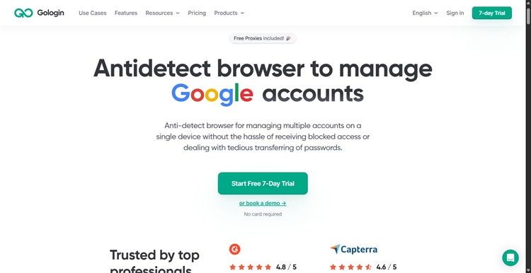 GoLogin Website