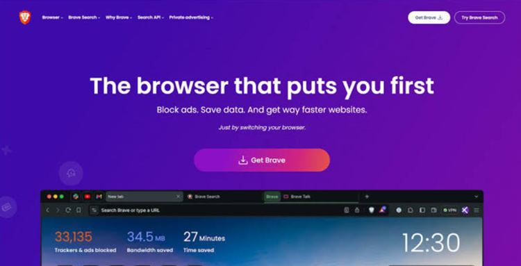 Brave Browser Website
